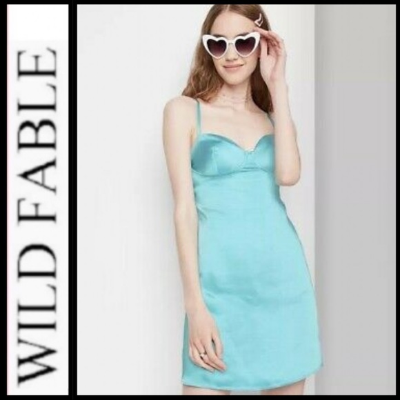 wild fable Dresses Nwt Wild Fable Satin Bustier Babydoll Dress